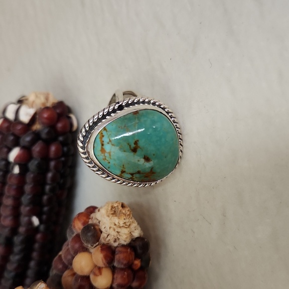 Stunning NWOT Native American Navajo Turquoise & Sterling Ring 💍 💙💚 - Picture 13 of 13